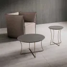 Mesa de Centro em Metal Pintado com Tampo Hpl Made in Italy - Numbo Viadurini