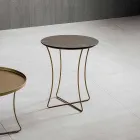 Mesa de Centro em Metal Pintado com Tampo Hpl Made in Italy - Numbo Viadurini