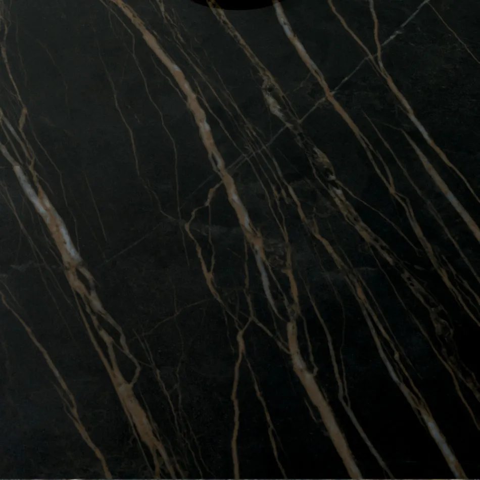 Mesa de centro extensível conversível em metal e cerâmica - Gioacco Viadurini