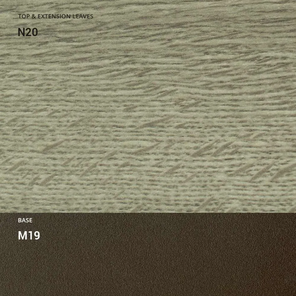 Mesa de centro transformável em metal e madeira Made in Italy - Veneris Viadurini