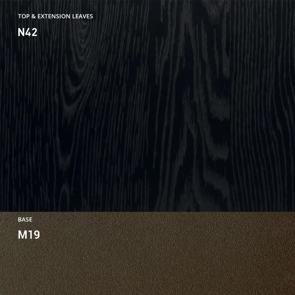 Mesa de centro transformável em metal e madeira Made in Italy - Veneris Viadurini