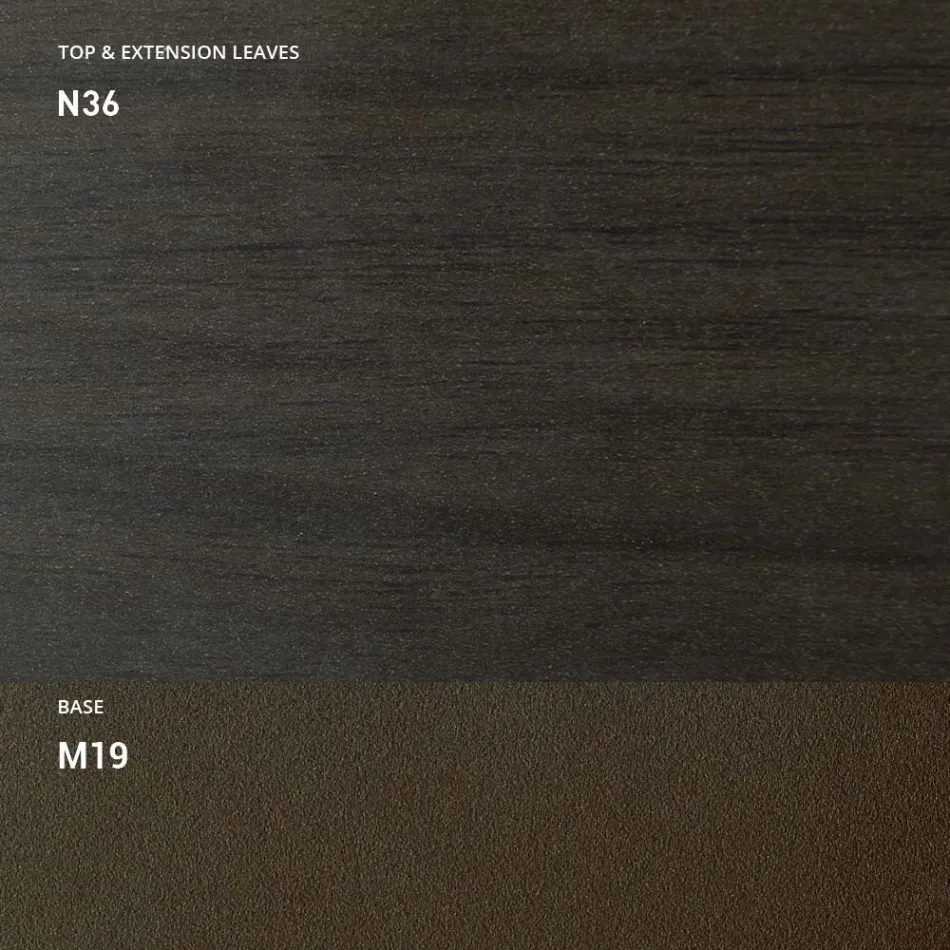 Mesa de centro transformável em metal e madeira Made in Italy - Veneris Viadurini