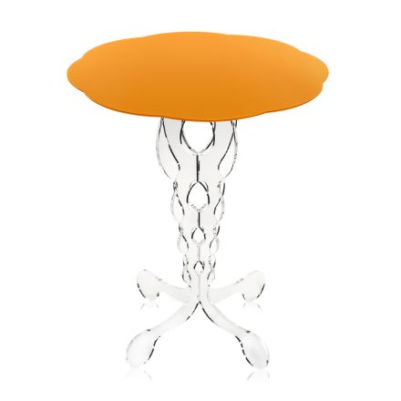 Laranja redonda mesa de café 36 cm Janis, design moderno, feito na Itália Viadurini