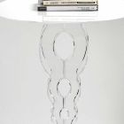 Mesa de centro redonda branca de diâmetro 50cm design moderno Janis, made in Italy Viadurini