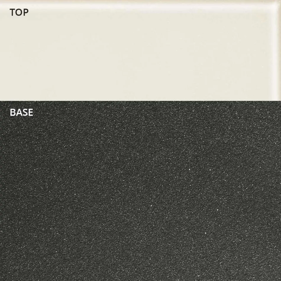 Mesa de centro redonda em formato de barco em metal e vidro jateado - embarque Viadurini