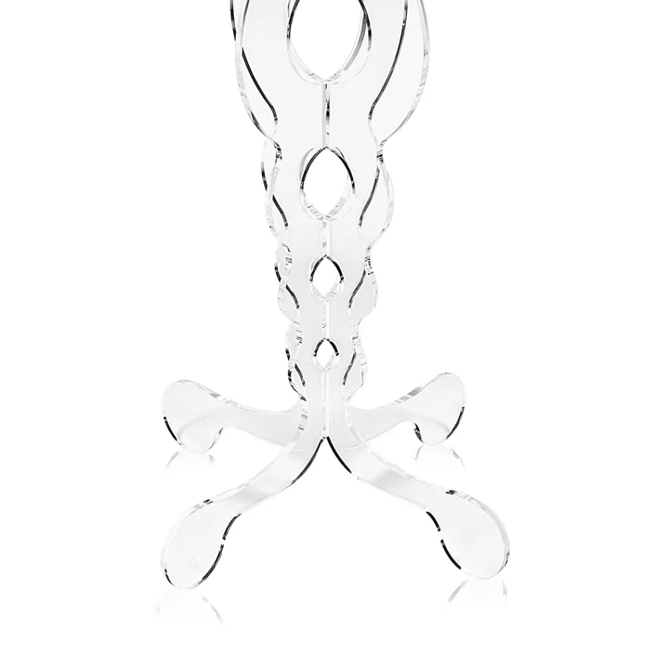 Mesa de centro redonda em Plexiglass Transparente 2 Dimensões - Fósforo Viadurini