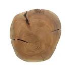 Mesinha Redonda em Baú de Madeira e Aço Homemotion - Tancredi Viadurini