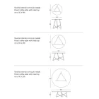 Mesa de centro redonda de metal para jardim em diversas cores e 3 tamanhos - Magali Viadurini