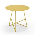 Mesa de centro redonda de metal para jardim em diversas cores e 3 tamanhos - Magali Viadurini