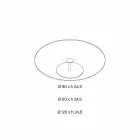 Mesa de centro redonda em vidro extra claro - Giovannino Viadurini