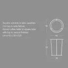 Mesa de centro redonda para sala moderna em metal colorido Made in Italy - Raphael Viadurini