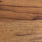 Mesa de centro redonda em madeira reciclada e aço branco ou cinza - Genoveffa Viadurini