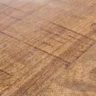 Mesa de centro redonda em madeira reciclada e aço branco ou cinza - Genoveffa Viadurini