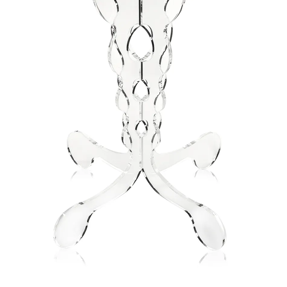 Mesa lateral redonda vermelha 36 cm Janis, design moderno, fabricado na Itália Viadurini