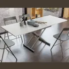 Mesa de centro transformável com altura ajustável até 82 cm Made in Italy - Roda Viadurini