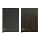 Mesa de centro transformavel com tampo de madeira e base de metal Made in Italy - Peach Viadurini