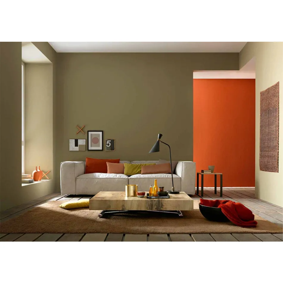 Mesa de Centro Transformable Design em Madeira e Black Metal Made in Italy - Niverio Viadurini