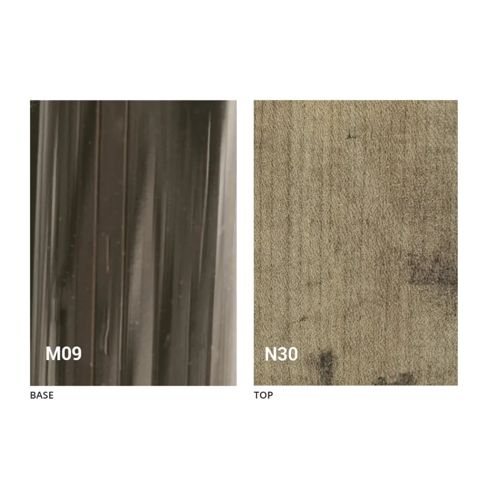 Mesa de centro transformadora em madeira e metal preto Made in Italy - Niverio Viadurini