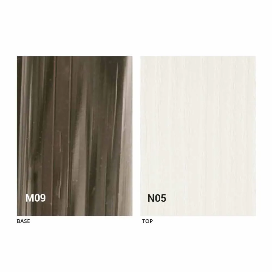 Mesa de Centro Transformable Design em Madeira e Black Metal Made in Italy - Niverio Viadurini