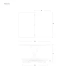 Mesa de centro transformável em metal e design cerâmico Made in Italy - Saturn Viadurini