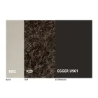 Mesa de centro transformável em metal e design cerâmico Made in Italy - Saturn Viadurini