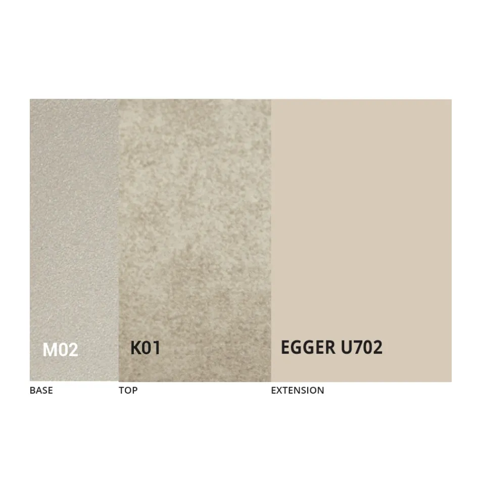 Mesa de centro transformável em metal e design cerâmico Made in Italy - Saturn Viadurini