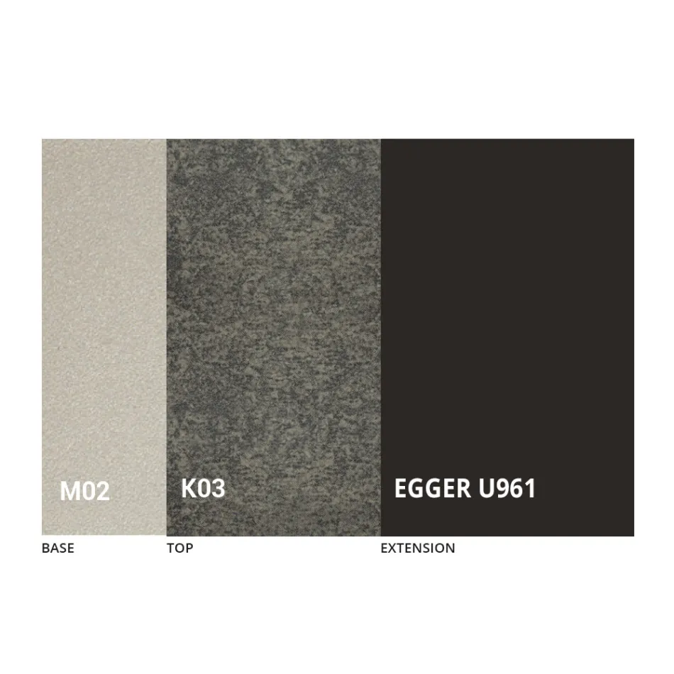 Mesa de centro transformável em metal e design cerâmico Made in Italy - Saturn Viadurini