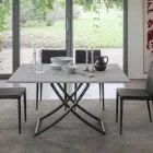 Mesa de centro transformável em mesa de jantar de madeira fabricada na Itália - Aikido Viadurini