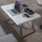 Mesa de centro transformável em mesa de jantar de madeira feita na Itália - Aikido Viadurini