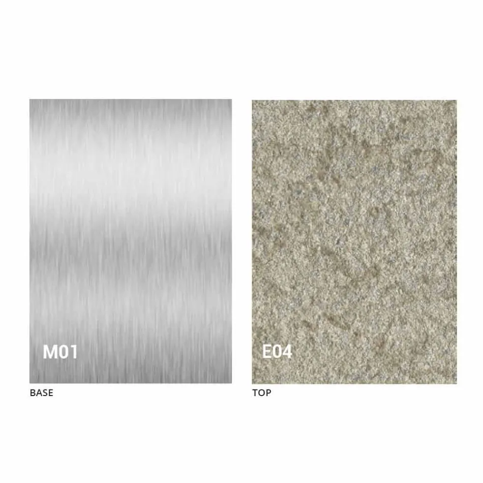 Mesa de centro transformavel moderna com tampo de efeito de argamassa Made in Italy - Salomon Viadurini