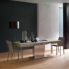 Mesa de centro transformavel moderna com tampo de efeito de argamassa Made in Italy - Salomon Viadurini