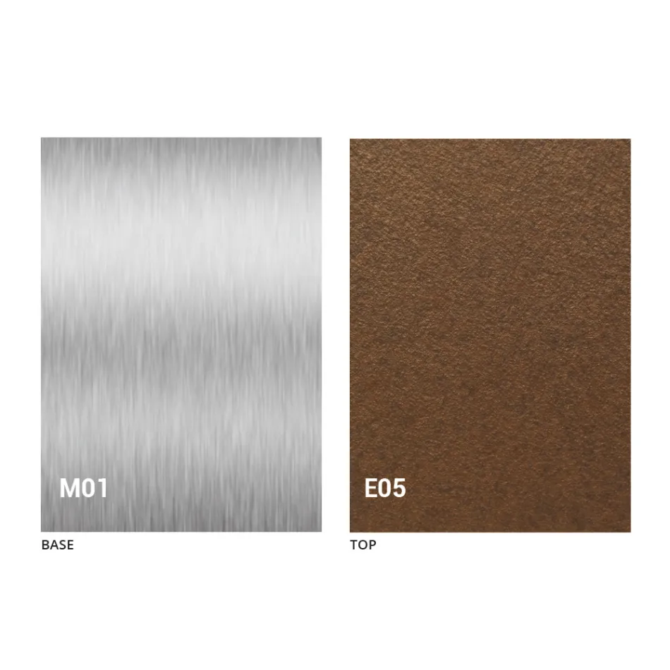 Mesa de centro transformável moderna, tampo com efeito de argamassa feito na Itália - Salomon Viadurini