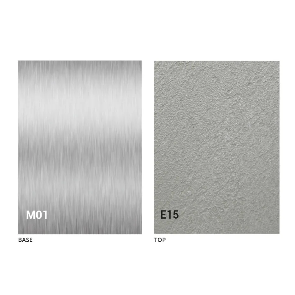 Mesa de centro transformável moderna, tampo com efeito de argamassa feito na Itália - Salomon Viadurini