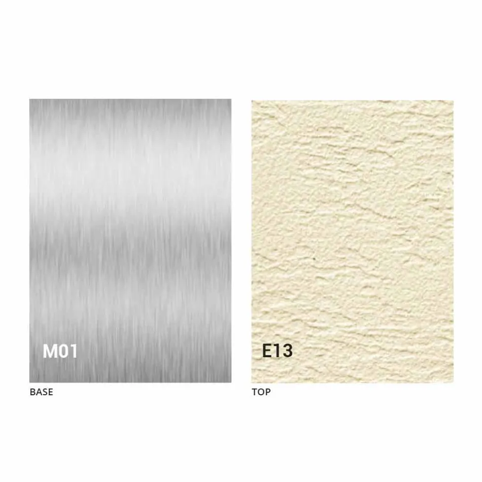 Mesa de centro transformavel moderna com tampo de efeito de argamassa Made in Italy - Salomon Viadurini