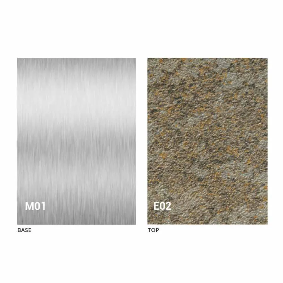 Mesa de centro transformavel moderna com tampo de efeito de argamassa Made in Italy - Salomon Viadurini