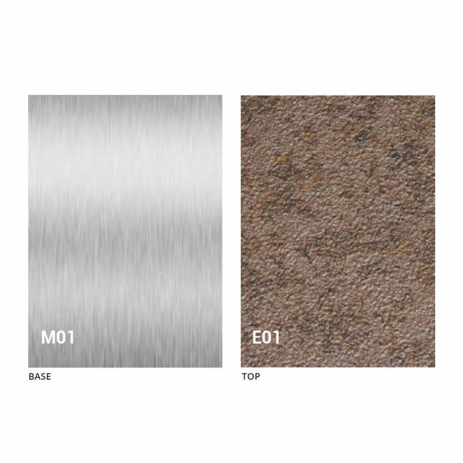 Mesa de centro transformavel moderna com tampo de efeito de argamassa Made in Italy - Salomon Viadurini