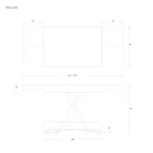 Mesa de centro moderna transformável em metal e madeira fabricada na Itália - universo Viadurini