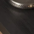 Mesa de centro moderna transformável em metal e madeira fabricada na Itália - universo Viadurini