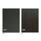 Mesa de centro transformavel moderna em metal grafite e tampo em madeira - Sistocle Viadurini