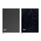 Mesa de centro transformavel moderna em metal grafite e tampo em madeira - Sistocle Viadurini