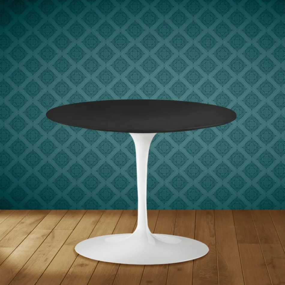 Mesa de centro Tulip de Eero Saarinen, 41 cm de altura, em cerâmica Domoos, fabricada na Itália - cor escarlate Viadurini