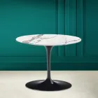 Mesa de Centro Tulipa Eero Saarinen H 41 em Cerâmica Invisível Select Made in Italy - Escarlate Viadurini