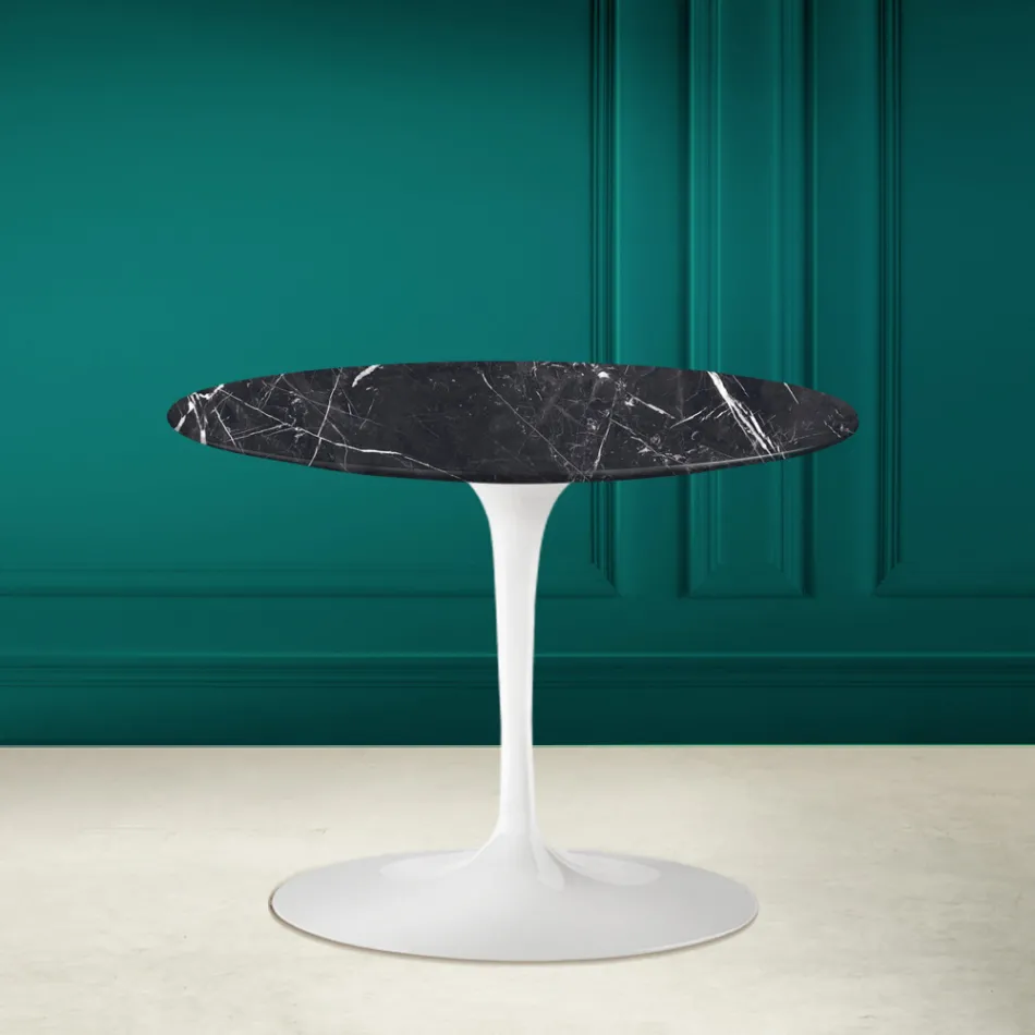 Mesa de Centro Tulipa Eero Saarinen H 41 em Cerâmica Marquinia Made in Italy - Escarlate Viadurini