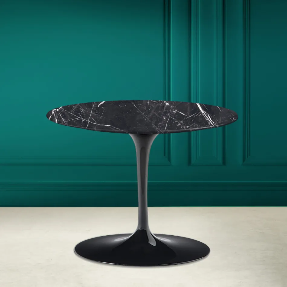 Mesa de Centro Tulipa Eero Saarinen H 41 em Cerâmica Marquinia Made in Italy - Escarlate Viadurini