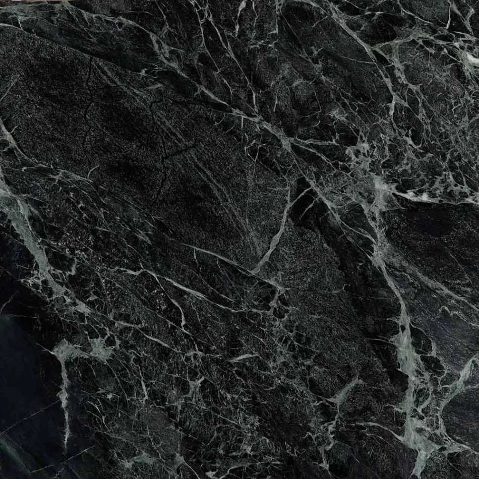 Mesa de centro oval Tulipa Eero Saarinen H 41 com tampo de mármore verde Alpi fabricado na Itália - Escarlate Viadurini