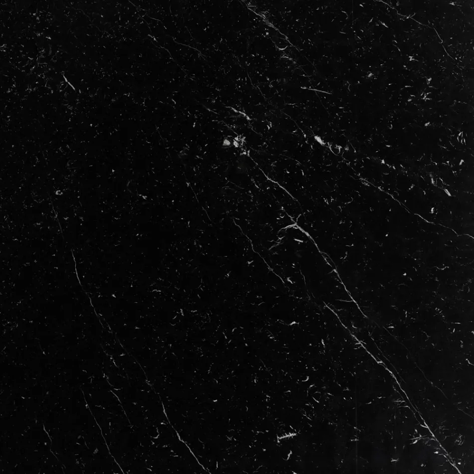 Mesa de centro Tulipa Eero Saarinen H 52 em mármore preto Marquinia fabricado na Itália - Escarlate Viadurini