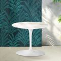 Mesa de centro Saarinen Tulip, 39 cm de altura, em cerâmica Florim Calacatta Gold brilhante - Scarlet