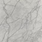 Mesa de centro oval Tulip Saarinen H 39 com tampo de mármore Statuarietto Carrara Viadurini
