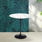 Mesa de centro Saarinen Tulip, 52 cm de altura, em cerâmica Florim branca brilhante - Scarlet Viadurini