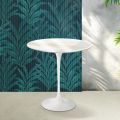 Mesa de centro Saarinen Tulip, 52 cm de altura, em cerâmica Florim Calacatta Gold Gloss - Scarlet